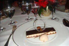 Desert at Páva restaurant, Budapest Desert at Páva restaurant, Budapest