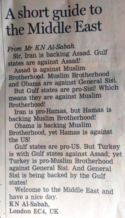 Mr Al-Sabah has nailed it - or something Mr Al-Sabah has nailed it - or something