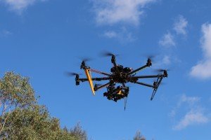 SpiderSkyCam buzzes overhead